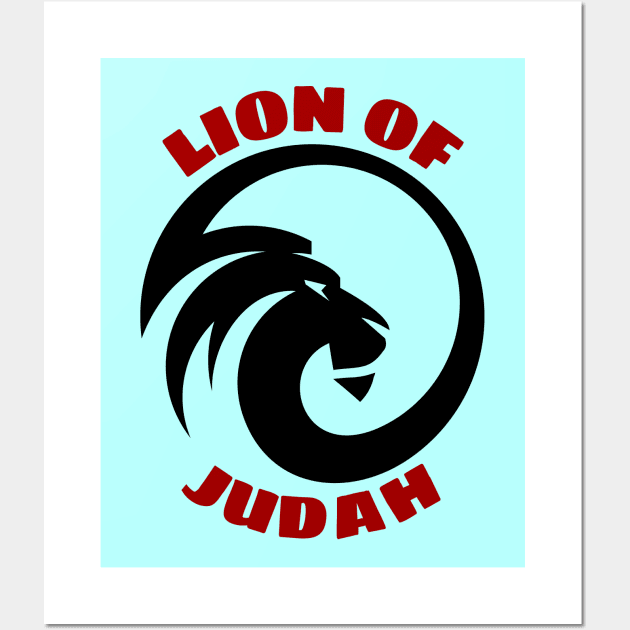 Lion Of Judah | Christian Saying Wall Art by All Things Gospel